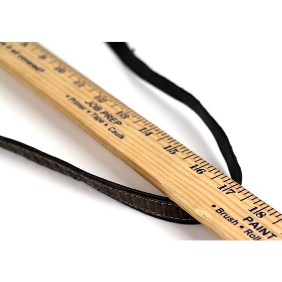 VTG BROWN SNAKE SKIN BLACK REAL LEATHER LINED SHOULDER BAG X-BODY CLUTCH PURSE - Picture 16 of 16